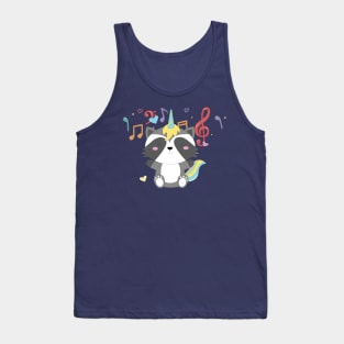 a cat is singing Tank Top